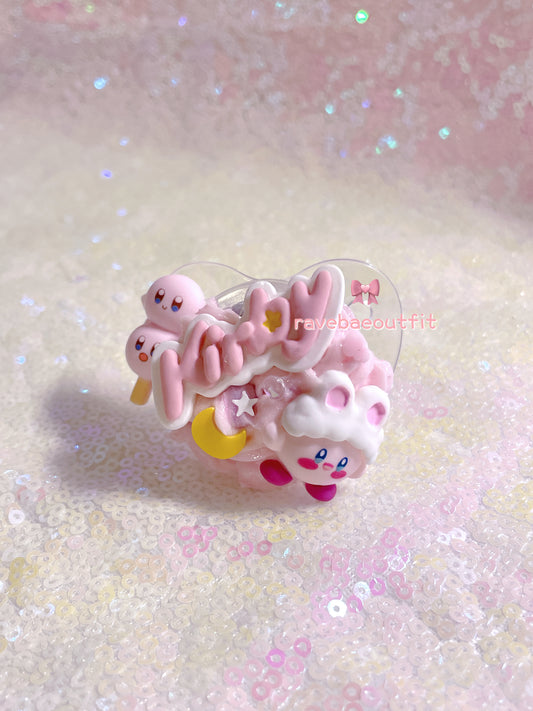 Kirby Dango LED Decoden Rave Pacifier Kandi Necklace