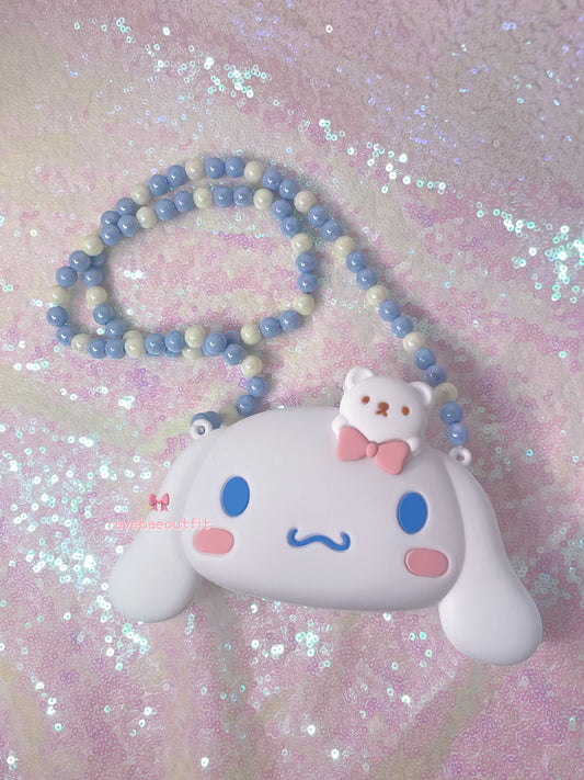 Cinnamoroll Zippable Kandi Hand Bag Necklace