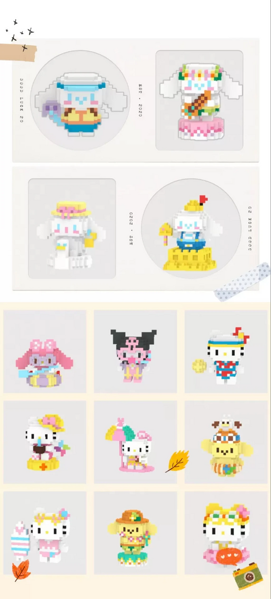 3D Sanrio Vacation Set of 16 - INSTANT DOWNLOAD! ♥