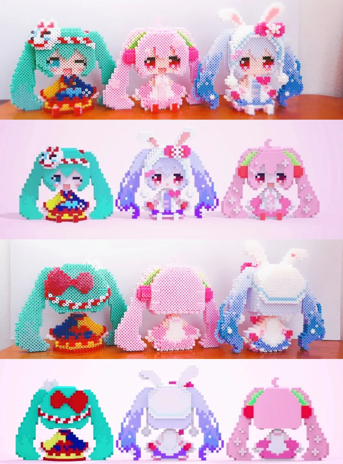 3D Hatsune Miku Set of 3 - INSTANT DOWNLOAD!