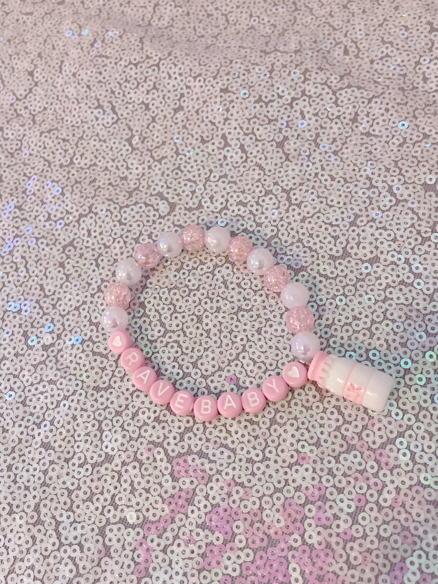 Rave Baby Milk Bottle Kandi Bracelet Single