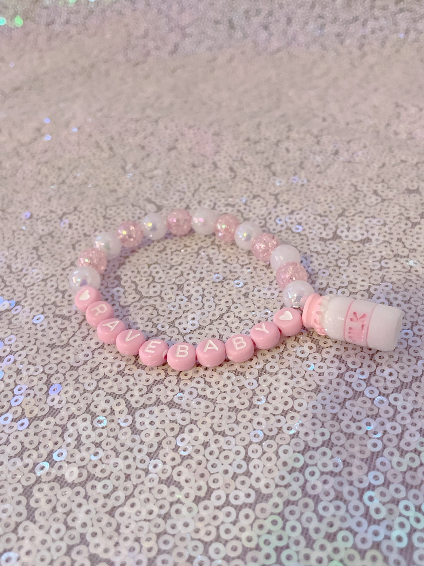 Rave Baby Milk Bottle Kandi Bracelet Single