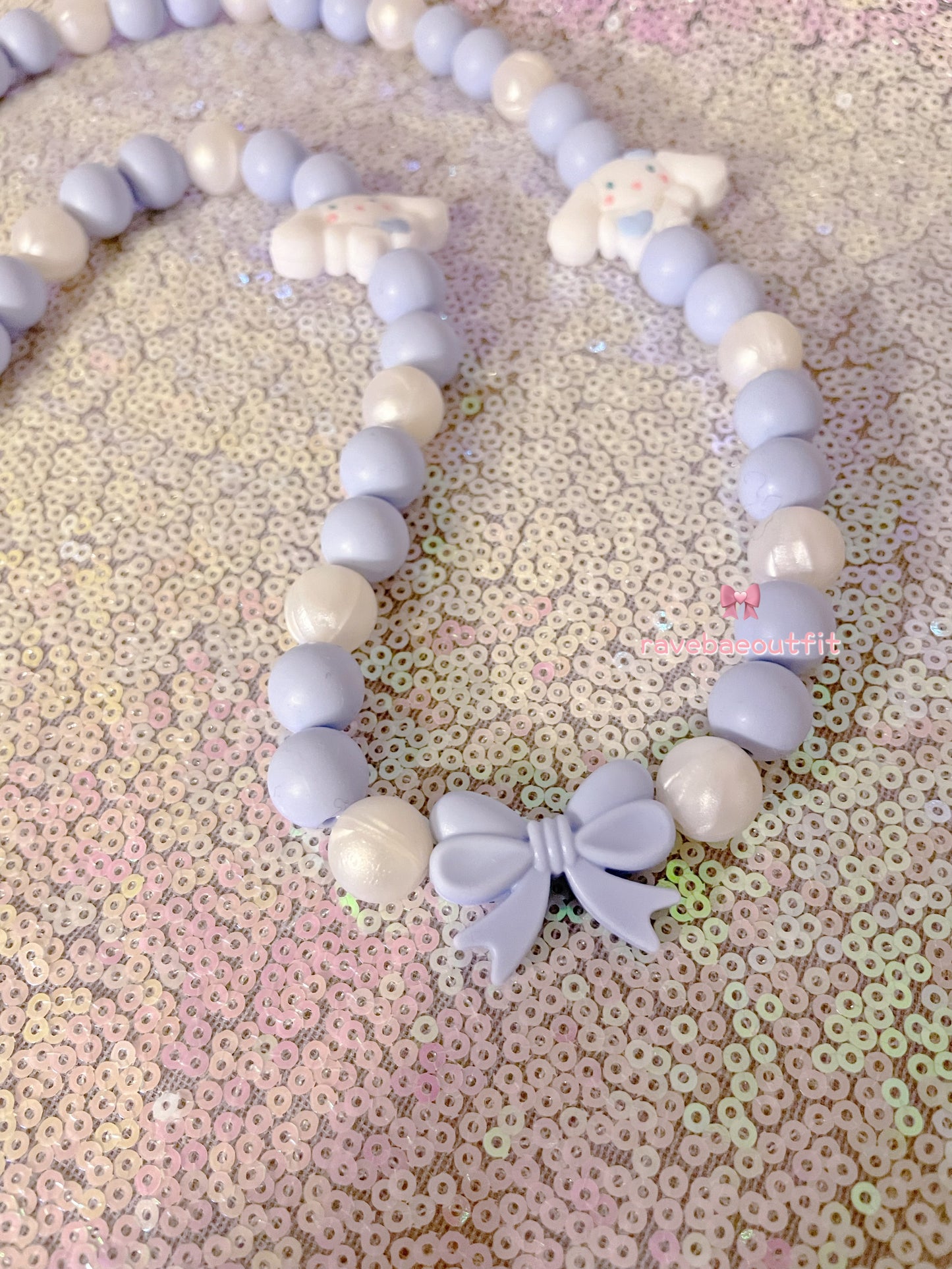 Cinnamoroll Biteable Teether Rave Kandi Necklace