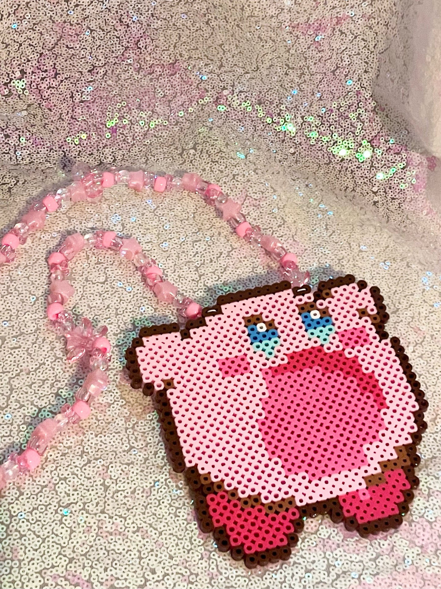 Inhale Kirby Perler Necklace